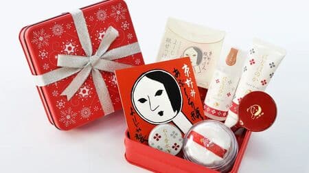 Christmas coffret containing "Yojiya Coffret Charming up! can can" Christmas coffret containing oil-absorbent paper, etc.