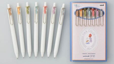 Mitsubishi Pencil's UNIBALL ONE FEECHER COLORS in Seven Pale Dull Colors! Also available in a set of book-shaped packages!