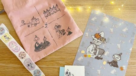 Moomin Stationery Series" roll stickers, name cards, A4 files, sticky notes, etc.