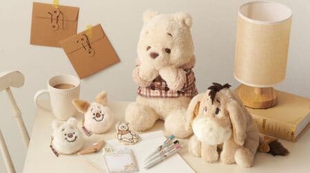 Disney Store Winter Pooh and Friends Items! Fluffy material plush toys, stationery and more!