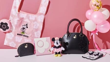 MARY QUANT x Disney Store "Minnie's Day" Commemorative Collection! Tote bags and pouches