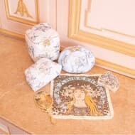 Gerard Pique x Alphonse Mucha collaboration! Elegant lily-patterned loungewear, pouches, etc.