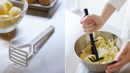 Yamazaki Jitsugyo new products "Potato Masher Tower with Silicone Handle", "Cloth & Cutting Board Holder Tower with Film Hook", "Half Tissue Case Tower with Lid".