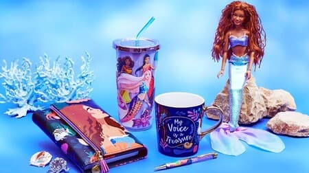 Disney Store "The Little Mermaid" opening commemorative goods: mug cups, plush toys, T-shirts, etc. with movie motifs