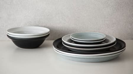 Nitori "Easy-to-Wash, Easy-to-Stack Tableware" - No bumps and no spills! Lineup of round plates and bowls that prevent dishes from spilling!
