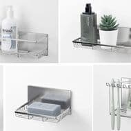 Nitori "Magnetic Stainless Steel" series! Floating bottle racks, soap trays, toothbrush stands, etc.