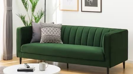 Nitori] A must-see for green lovers! Relaxing space based on green created by Nitori. Introducing sofas, curtains and more!
