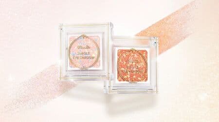 Convenience Store Cosmetics] Paradoo "Single Eyeshadow" PK02 Icy Pink and OR02 Icy Orange! At Seven-Eleven