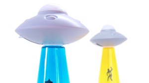 It's sucked up by a UFO! --UFO soap dispenser "UFO soap pump"