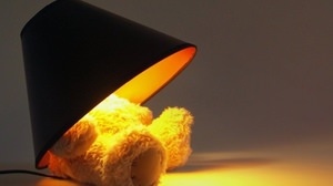"Teddy Bear Lamp" where bears warmly illuminate the room
