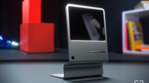 I'm happy if the next iMac has such a design-the original Macintosh-style "CURVED / labs-Mac"