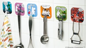 For kitchen accents! Sheet hook that can be pasted and peeled off with "Moomin"
