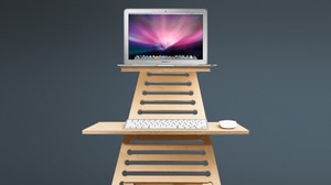 Reduces back pain and stiff shoulders? -Standing desk "Elevate" to stand and work