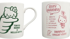 Hello Kitty and Tokyu Hands collaboration goods are now available! Kitty fits perfectly in "Hands' hands"