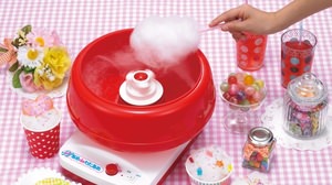 Feel like a fair at home! Cotton candy maker made with your favorite candy balls
