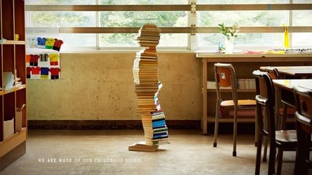 人はその人の読んだ本でできている―本を積み上げて人を表現した「BOOKS BUILD CHILDREN」