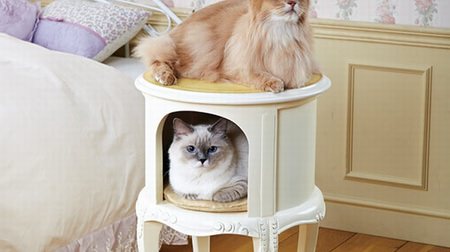 A house where luxe cats live-Night table-style cat tower "Antique-style classic tower"