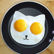 朝は目玉焼きだにゃん…にゃんこ顔の目玉焼きが作れる焼き型「Cat Egg Molds」