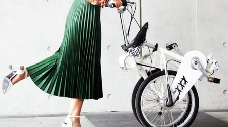 Why can you ride the folding bike "SLIDERS" with a skirt or dress?