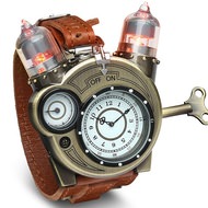 真空管がデザインされた腕時計「Tesla Watch」