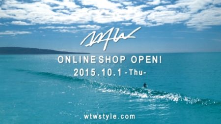 The long-awaited online shop for "WTW (Double Tea)" has opened! Incorporating a surf taste into urban life