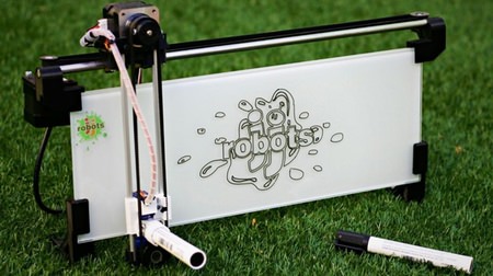Drawing robot "iBoardbot" -writing letters and drawing pictures on a distant whiteboard