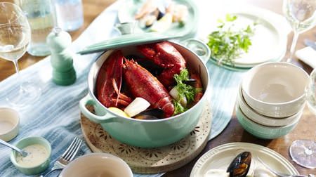 "Le Creuset" limited collection like the tropical sea--The new color "Cool Mint" is wonderful!