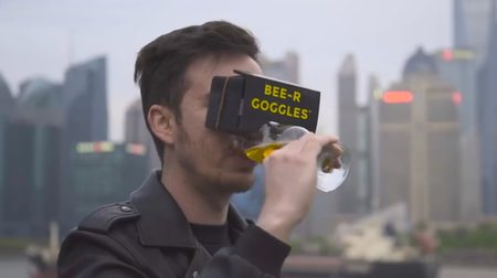 Make beer more delicious with virtual reality? -"BEE-R GOGGLES" where you can enjoy the feeling of being immersed in beer