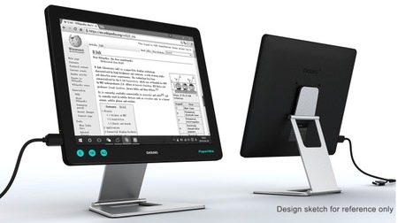 Shall we work at an open cafe? -Eye-friendly electronic paper display "Paperlike"