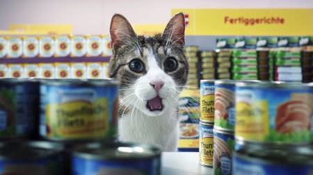 Cats shop at the supermarket! -The video produced by a German supermarket is cute!