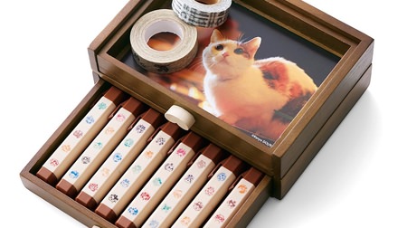 The handle is a cat's whiskers! … The “Stacking Wooden Drawer” is perfect for storing “Nyan Nyan Connection Stamps”!