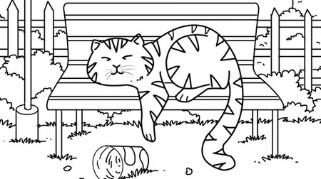 Coloring book for cats that are too mature "Lazy-Ass Cats" -Drunk cats and dozing cats have become coloring books!