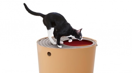 The vertical type makes it difficult for cat sand to scatter! Iris Ohyama "Cat Toilet from Above"