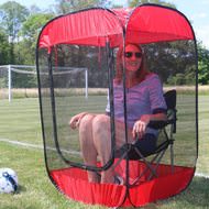 蚊に刺されない！…虫から守ってくれるミニテント「Pop-Up Screen Chair Tent」