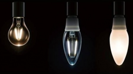 "LED filament light bulb" that reproduces the light of "incandescent light bulb", from Iris Ohyama