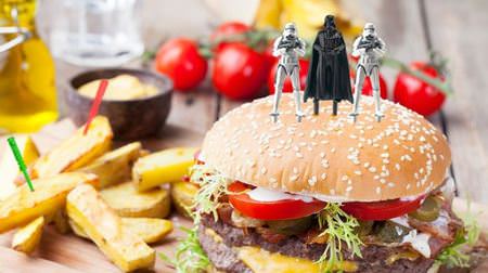 "This burger was overwhelmed by the Imperial Army."-Star Wars food picks with a lively meal