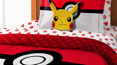 Want to sleep in a monster ball? … Pokemon GO motif bed sheet set “Pokemon Bed-In-A-Bag”