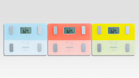 Feel bright and measure body fat! Fashionable fluorescent color body composition meter from OMRON