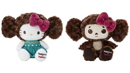 Cheburashka and Hello Kitty are your friends! Collaboration item with cute matching ribbon