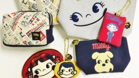 Collaboration between Fujiya Peko-chan and "index"-Bags and pouches with cute expressions are on sale