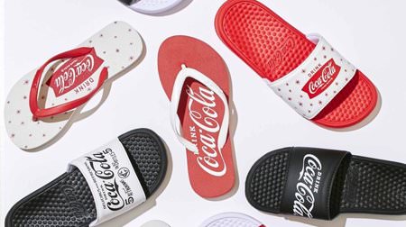 "Coca-Cola" shower sandals for gokigen feet ♪ 1960s retro art adopted