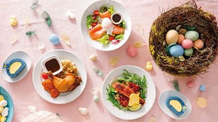 Easter-only menu at IKEA restaurant--Children's "chocolate grab" event