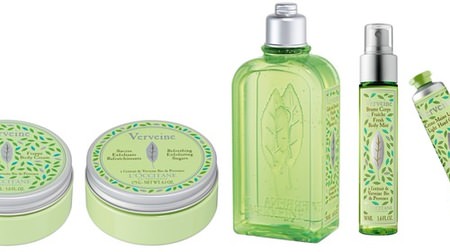 L'Occitane with a cool and refreshing body cream and mist--the scent of the herb "Verbena" that calls for love