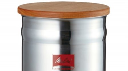 "Stainless steel canister [Sakura]" using domestic wild cherry tree--Natural solid wood adjusts humidity