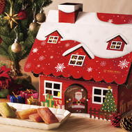 フィナンシェが詰まったお菓子の家--ヨックモックから「クリスマス ヘクセンハウス」登場