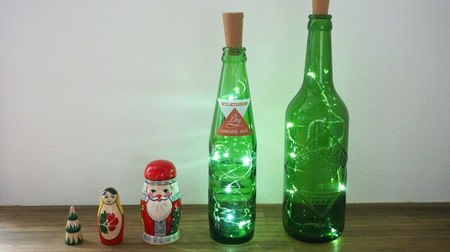 Empty bottles for stylish lighting ♪ The 100-square "cork-style wire light" is a must-have item for Christmas