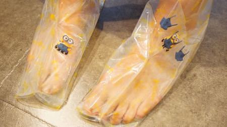 Minion and care for rough heels in winter ♪ Collaboration item with bananas from the "Baby Foot" series