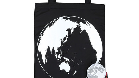 "Moon Eco Bag", an eco bag with a skillful design of the moon and the earth--Fashionable and compact to carry