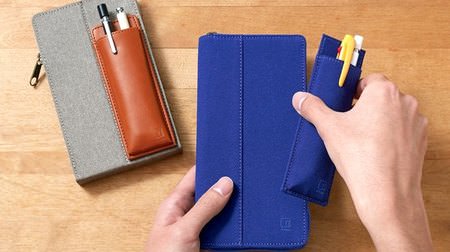 "Ittsui" with two large and small pen cases attached--Easy to put on and take off with a magnet