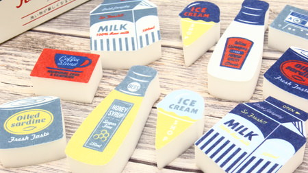 After all it is wonderful! 3COINS Melamine Sponge--Cute design for milk cartons, ice cream, vegetables, etc.